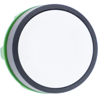 Schneider Electric Frontelement Drucktaster ZB5AA1 | flach rund | 22 mm | IP66 | Kunststoff | weiß | Harmony XB5