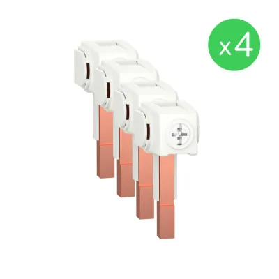 Schneider Electric Einspeiseklemme Steg lang A9XPCM04 | für Einfach-Käfigklemme | 35 mm² Anschluss | 4 Stück | grau