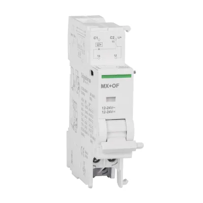 Schneider Electric Arbeitsstromauslöser MX+OF A9N26948 | 24V AC/DC | für Leitungsschutzschalter | 1 TE | Acti 9