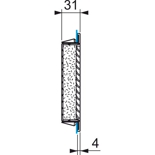 Bild: Schneider Electric Ausgangsgitter Ausschnitt 291x291mm Aussen 336x316mm