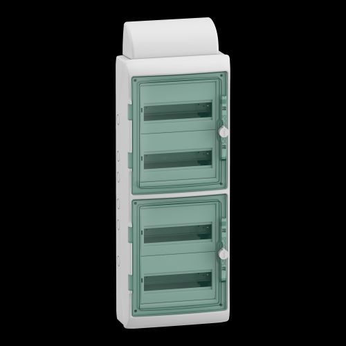 Bild: Schneider Electric Feuchtraumverteilsystem 13988 Mureva 4x12 reihen Steckklemmen