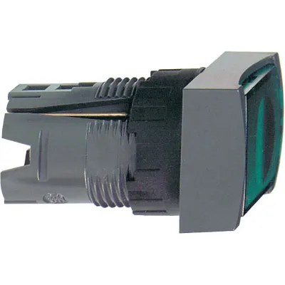 Schneider Electric Frontelement Leuchtdrucktaster ZB6DW3 | rechteckig | flach | Ø16mm | IP65 | Kunststoff | grün