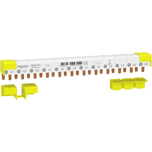 Bild: Schneider Electric Phasenschiene STIFT 3P+N 9MM 80A 12 MOD.