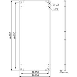 Schneider Electric SF/SM-Montageplatte Spacial 2000x800mm