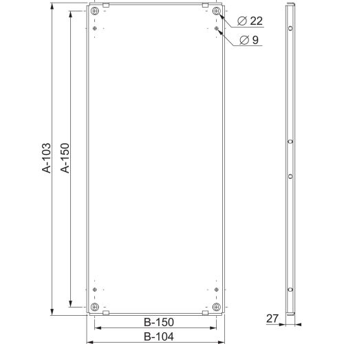 Bild: Schneider Electric SF/SM-Montageplatte Spacial 2000x800mm