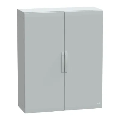 Schneider Electric Schaltschrank NSYPLA12104G | Polyester Gehäuse 1250x1000x420 mm | IP65 IK10 | 2 Türen | grau RAL7035