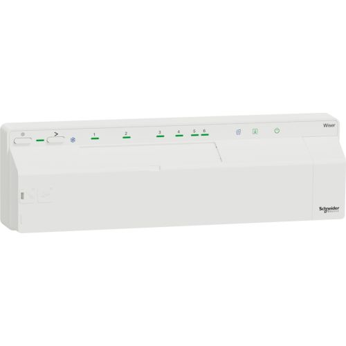 Bild: Schneider Electric Verteilerleiste Fussbodenheizung Wiser (Heizen/Kühlen 24 V)