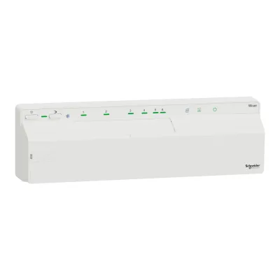 Schneider Electric Wiser Verteilerleiste CCTFR6600 | Smart Home Zigbee 3.0 | 14 Anschlüsse | App-Steuerung