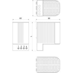 Schneider Electric Widerstandsheizung ClimaSys-PTC 100W 110-250V isoliert