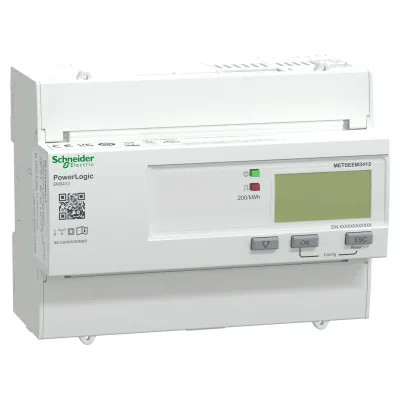 Schneider Electric EM3412 Energiezähler | 3-phasig 125A | digital | Impulsausgang | Klasse 1 | DIN-Schiene
