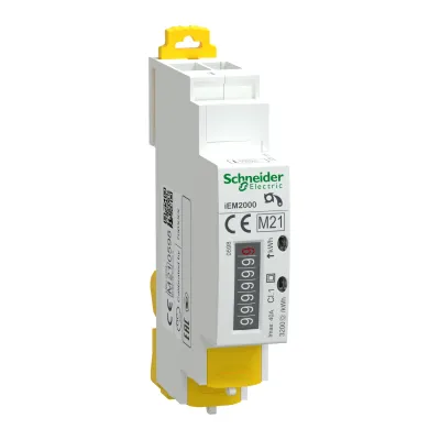 Schneider Electric Energiezähler 1-phasig A9MEM2000 | 40A | MID konform | geeicht | Direktmessung | DIN | IP40 | digital