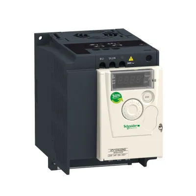 Schneider Electric Frequenzumrichter ATV12HU15M2 | 1,5 kW | 1-phasig | 200-240V | IP20 | MODBUS | schwarz
