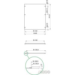 Schneider Frontplatte Plan 400x600 NSYMPC406