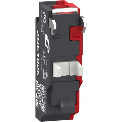 Schneider Electric Hilfsschalterblock ZBE1025 | 1 Öffner | Federzugklemme | 3A AC | für Harmony XB4/XB5 | 22mm