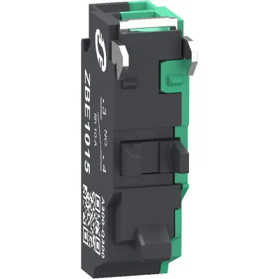 Schneider Electric ZBE1015 | Hilfsschalterblock 1 Schließer | Federzuganschluss | 3A 230V | für Harmony XB4/XB5