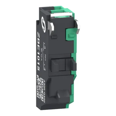 Schneider Electric ZBE1015 | Hilfsschalterblock 1 Schließer | Federzuganschluss | 3A 230V | für Harmony XB4/XB5