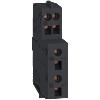 Schneider Electric Hilfsschalterblock GV4AE11 | 1 Wechsler | 5A AC-15 230V | Federzuganschluss | für GV4
