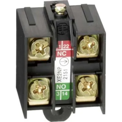 Schneider | Hilfsschalterblock XE2NP2151 | 1Ö/1S | für Positionsschalter | 3A 230V AC | Schraubanschluss | weiß