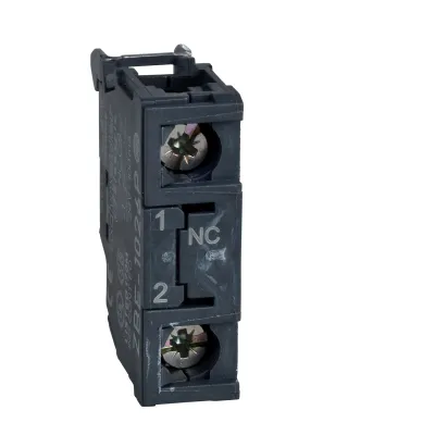 Schneider Electric Hilfsschalterblock ZBE1026 | 1 Öffner | 3A AC | Schraubanschluss | für Harmony XB4/XB5 | 22mm