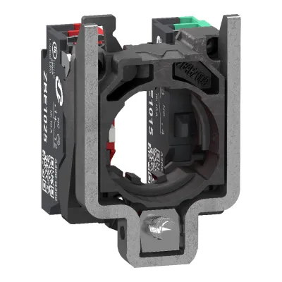 Schneider Electric Hilfsschalterblock ZB4BZ1055 | 1 Schließer 1 Öffner | Federzugklemmen | Metall | 22mm | IP65