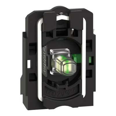 Schneider Electric Hilfsschalterblock ZB5AW0B11 | LED-Modul 24V AC/DC | 1 Schließer | Befestigungsadapter | weiß | 22mm