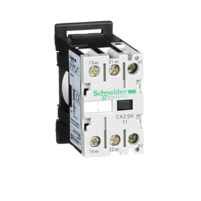 Schneider Electric Hilfsschütz CA2SK11P7 | 1 Schliesser 1 Öffner | 230V AC 50/60Hz | 10A | Schraubanschluss | 27mm