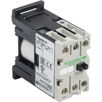 Schneider Electric Hilfsschütz CA2SK20P7 | 2 Schließer | 230V AC 50/60Hz | 10A | TeSys Mini | Schraubanschluss | 27mm