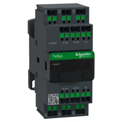Schneider Electric Hilfsschütz CAD50AP7 5S 230V AC 50/60Hz | 10A | SnapIN | TeSys Control | 5 Kontakte | Relais