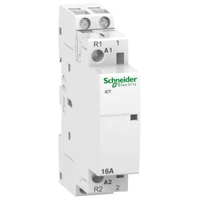 Schneider Electric Installationsschütz | Acti9 iCT | 16A | 230V | 1S+1Ö | Hutschiene | IP20 | weiß