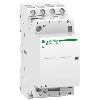 Schneider Electric Installationsschütz A9C20838 | 25A | 2S+2Ö | 220-240V AC Spule | 400V AC Last | IP20 | Acti9 iCT