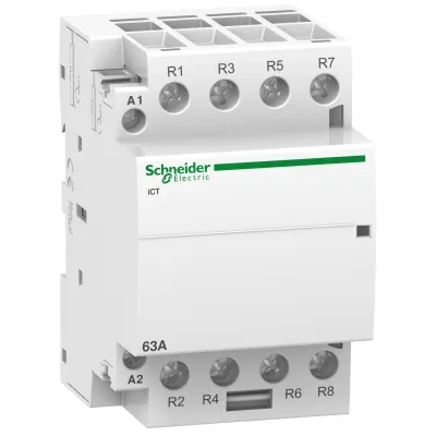 Schneider Electric Installationsschütz A9C20867 Acti9 iCT | 4 Öffner | 63A | 220-240V AC | 400V | IP20 | weiß