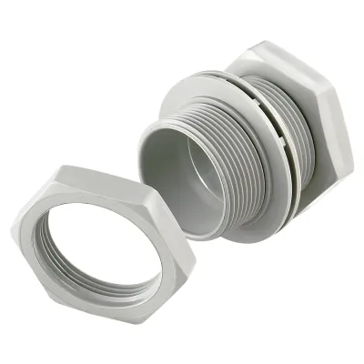 Schneider Electric Kaedra Verbindungsstück 13934 | Anbaustutzen M32 (2 Stück) | IP65 | Polyamid | grau RAL 7035