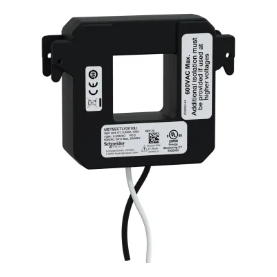 Schneider Electric Stromwandler Klappwandler METSECTLV2010U | LVCT 100A x 0,333V | klein | für Energiezähler | Klasse 1