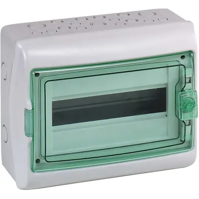 Schneider Electric Kleinverteiler 13431 | AP 1x12TE | IP65 | Kunststoff | Fenster transparent | 280x340x160 mm | grau
