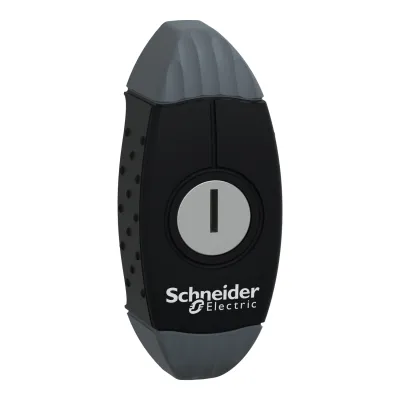 Schneider Electric Knebelgriff NSYAEDL405S3D | Drehgriff mit Schließung 405 für Spacial S3D | Aluminium | Blau/Grau