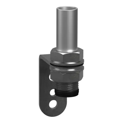 Schneider Electric Montagewinkel L-Winkel mit Rohr 100mm XVZ100T | Signalsäulenelement | Harmony XV4 XV6 XVB7 | Metall