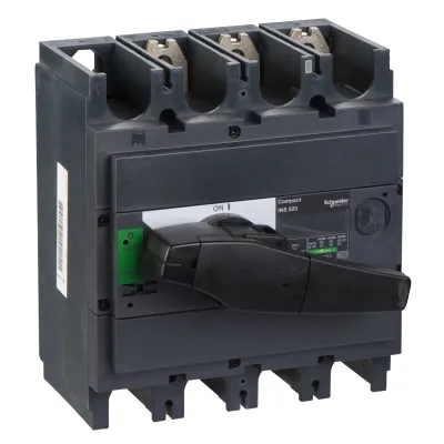 Schneider Electric Lasttrennschalter INS320 31108 | Hauptschalter 3-polig 320A | 690V AC | IP40 | langer Drehgriff