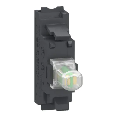 Schneider Electric Lampenfassungsblock ZBVB15 | LED-Modul 24V AC/DC | weiß | Federzuganschluss | für Harmony XB4/XB5