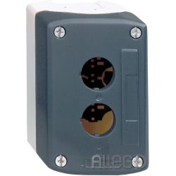 Schneider Leergehäuse 4Stellen RAL 7035/7016 XALD04