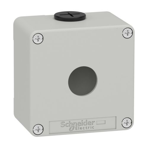 Bild: Schneider Leergehäuse XAP, Metall grau, für 1x22mm XAPD1201