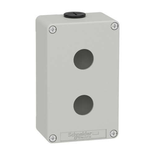 Bild: Schneider Leergehäuse XAP, Metall grau, für 2x22mm XAPD2202