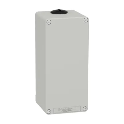 Schneider Electric Leergehäuse XAPD34 | Aufbaugehäuse Metall | 80x175x77mm | IP65/IP67 | M25 Kabeldurchführung | grau