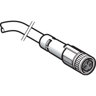 Schneider Electric Sensor-Aktorkabel XZCP0566L5 | M8 Buchse 3-polig | 5m Länge | PUR Kabel gerade | IP67 | schwarz