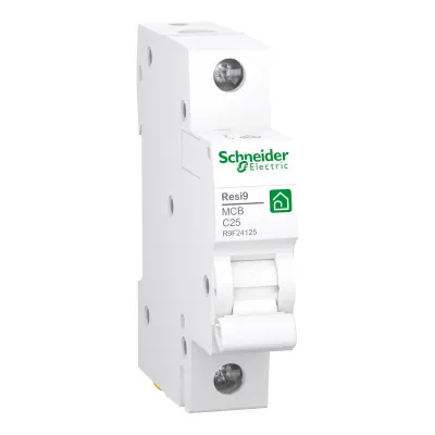 Schneider Electric Leitungsschutzschalter R9F24125 | 1-polig | 25A | C-Charakteristik | 230V AC | 6kA | IP20 | weiß