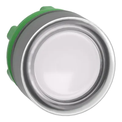 Schneider Leuchtdrucktaster ZB5AW513 | Taster LED beleuchtbar | Ø 22mm | flach rund | Kunststoff | IP66 | weiß