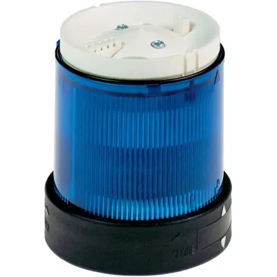 Schneider Electric Signalleuchte XVBC36 | Dauerlicht blau | 70mm Ø | IP65 | AC/DC 24-250V | Kunststoff | LED/Glühlampe