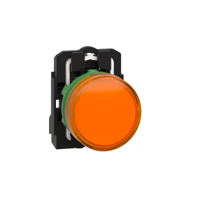 Schneider Electric Leuchtmelder XB5AVB5 | LED Meldeleuchte 24V AC/DC | rund 22mm | IP66 | orange | Kunststoff