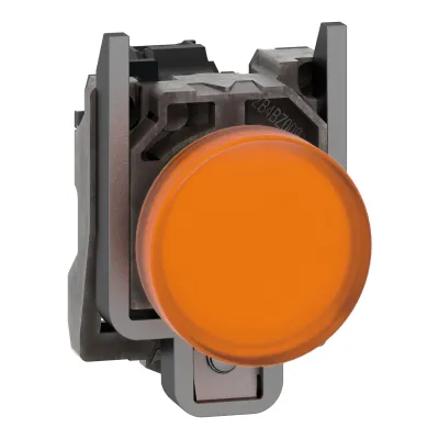 Schneider Electric Leuchtmelder XB4BVB5 | LED 24V AC/DC | Metallausführung | rund flach Ø22,5mm | IP66 | orange