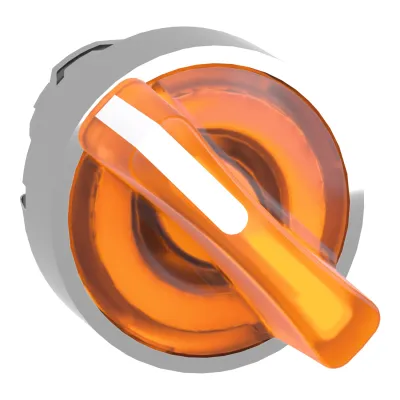 Schneider Electric Leuchtwahlschalter ZB4BK1253 | 2-Stellungen | beleuchtbar | rund | Ø 22,5mm | IP66 | orange