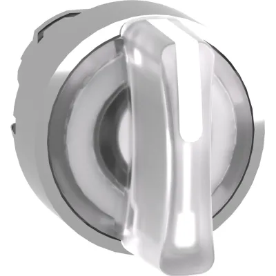 Schneider Electric Leuchtwahlschalter | ZB4BK1313 | 3-stellig rastend | beleuchtbar | Ø22,5mm | Metall | weiß